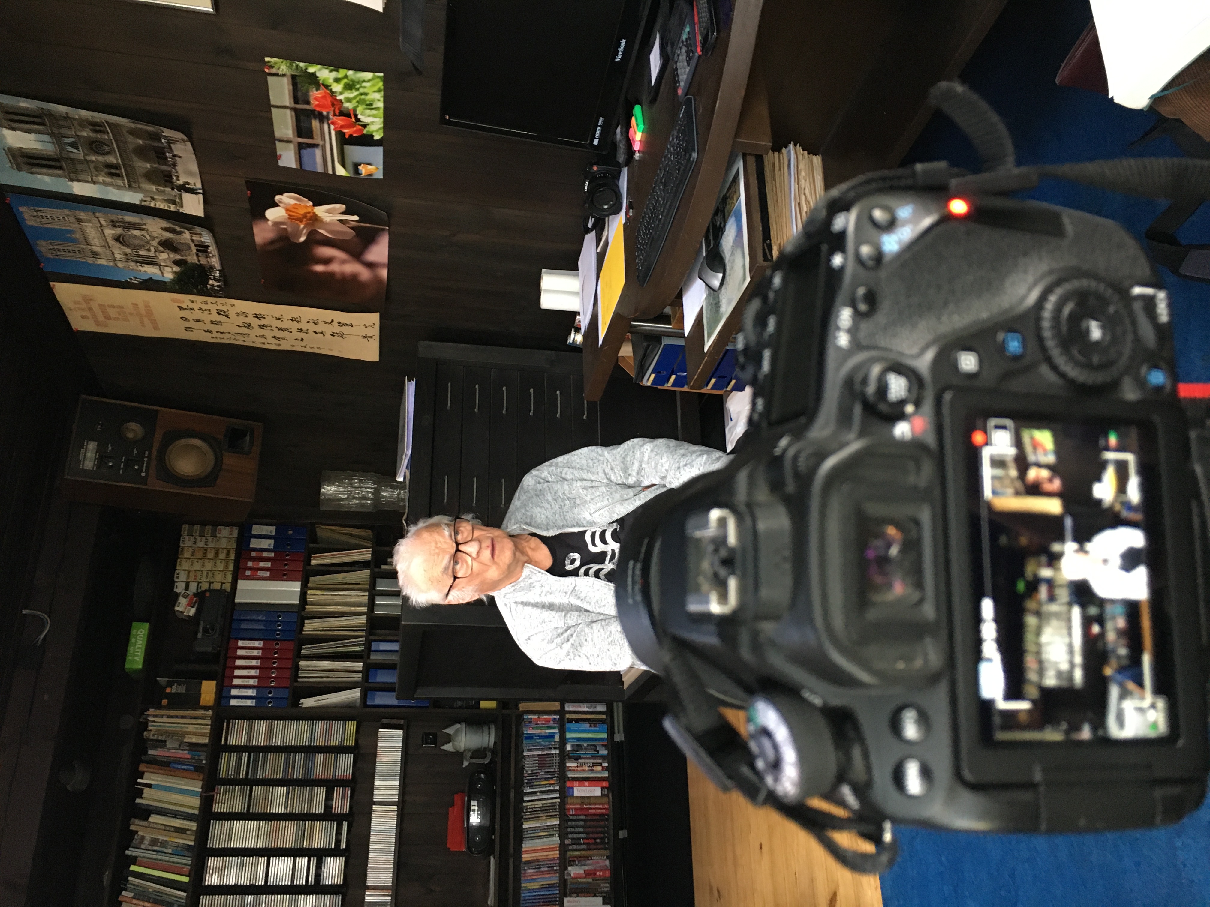 Interview with Raine Karp at his home in 2024. Photo credits: Merilin Tee